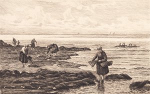Shrimp Fishers in Brittany by Carl Locher