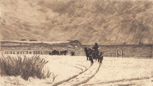 Winter Day at Hornbæk by Carl Locher
