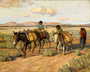 Going Home with the Harvest by Carl Moon