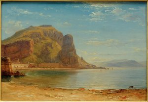 Terracina with the Fish Rocks by Carl Morgenstern