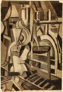 Abstract--Seated Figure by Carl Newman