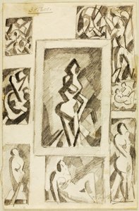 Group of Abstract Nudes