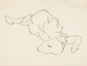 Reclining Female Nude by Carl Newman