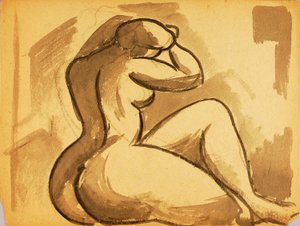 Seated Female Nude