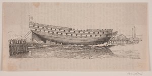 A Line Ship Launched by Carl Peter Theodor Rothweiler