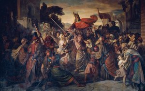 The Reception of Manfred (1231–1266) by the Saracens in Luceria in 1254