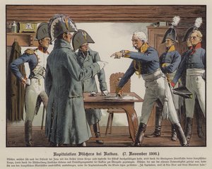 Field Marshal Blucher Surrendering to the French at Katekau, 7 November 1806 by Carl Röchling