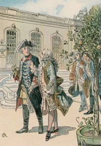 Frederick the Great in Conversation with the French Philosopher, Voltaire by Carl Rohling