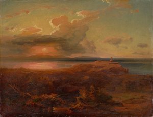 Aegina with the Temple of Apollo, circa 1835 by Carl Rottmann