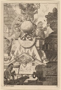 Fantasy of an Antique Trophy to Augustus by Carl Schütz