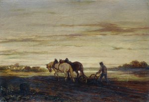 The Ploughman by Carl Schweninger d. Ä.