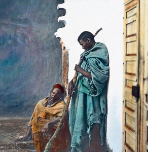 Two men from Fez, image date: circa 1910, Carl Simon Archive