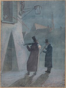 The Interrupted Serenade by Carl Spitzweg