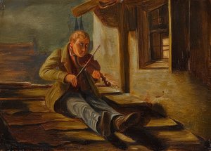 The Horned Rooftop Fiddler