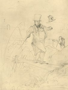 Schwierige Passage by Carl Spitzweg