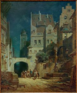 Serenade in the Moonlight by Carl Spitzweg