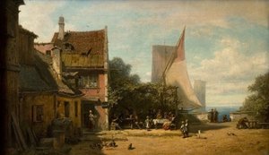 Inn by the Lake by Carl Spitzweg