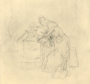 Customs Inspection II, mid-late 19th century, c1924