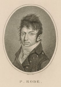 Portrait of the composer Pierre Jacques Joseph Rode, 1813 by Carl Traugott Riedel