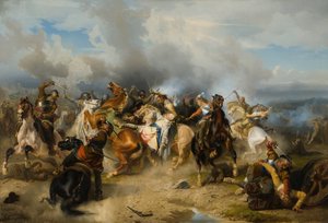 Death of King Gustav II Adolf of Sweden at the Battle of Lützen
