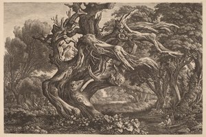 A Dead Oak Tree by Carl Wilhelm Kolbe