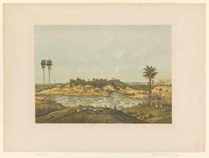 View of a Landscape near Samarang by Carl Wilhelm Mieling (possibly)