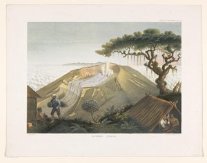 Mount Gede in West Java (Atlas to the work Java) by Carl Wilhelm Mieling (possibly)