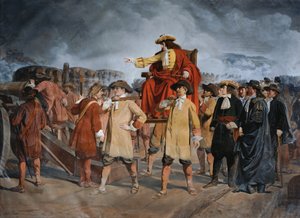 Ernst Rüdiger Count Starhemberg Inspects the Defense Works on the Löwelbastei (1683)