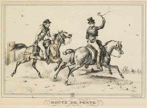 Scenes of Daily Life, Roads and Paths: Mail Route by Carle Vernet