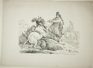 Spanish Muleteer Raising His Mule