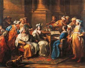Grand Turk giving concert to his mistress