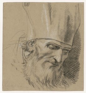 Head Study of a Bishop by Carle van Loo