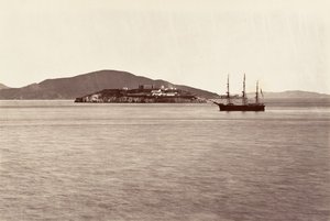 Alcatraz Island, San Francisco by Carleton Emmons Watkins
