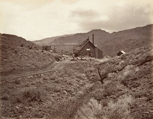Sutro Tunnel Shaft No. 3, 1875, printed ca. 1876 by Carleton Emmons Watkins