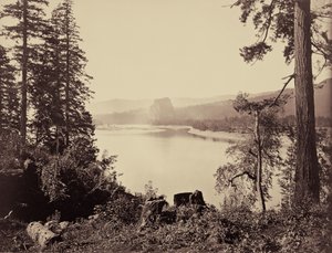Castle Rock, Columbia River by Carleton Watkins
