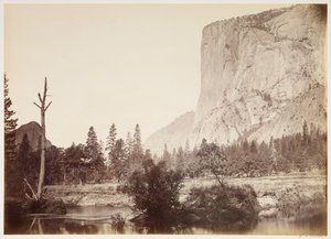 El Capitan, 3600 ft., Yosemite by Carleton Watkins