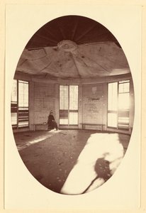 Interior of Pavilion, Built on Stump of a Tree, Mammoth Tree Grove, Calaveras Co., Cal. by Carleton Watkins