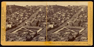 Panorama of San Francisco from Telegraph Hill, Washington Square by Carleton Watkins