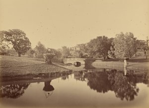 Pond and Bridge, Thurlow Lodge by Carleton Watkins