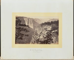 The First View of the Valley from the Mariposa Trail by Carleton Watkins