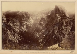 The Half Dome from Glacier Point, Yosemite by Carleton Watkins