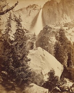Upper Yosemite Fall 1600 ft. by Carleton Watkins