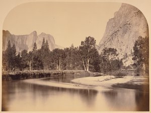 View from Camp Grove Down the Valley - Yosemite by Carleton Watkins