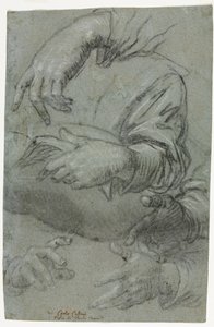 Studies of Hands (detail) by Carletto Caliari