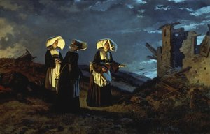 Evening after battle of Sedan by Carlo Ademollo