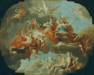 Allegory of Peace and Justice by Carlo Carlone