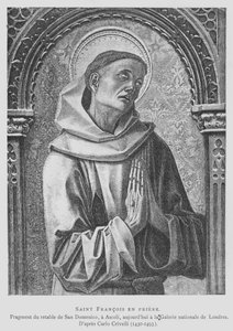 St Francis of Assisi praying by Carlo Crivelli