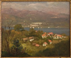 Landscape in Lombardy, September 1921 by Carlo Grossi