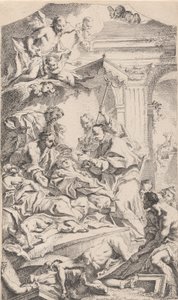 Saint Charles Giving Communion to the Plague-Stricken by Carlo Innocenzo Carloni