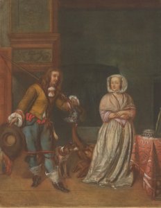 Huntsman Visiting a Lady, 1783-1786 by Carlo Lasinio